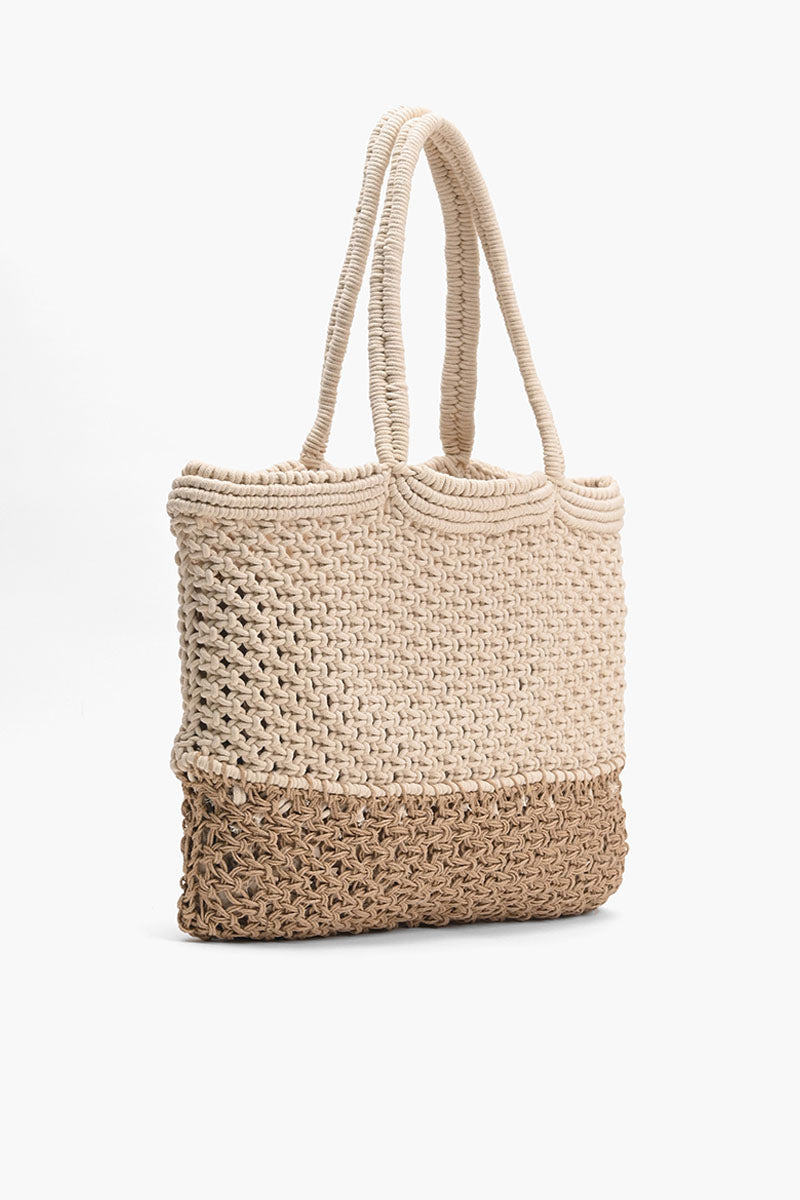 Cotton Jute Cord Macreme Tote