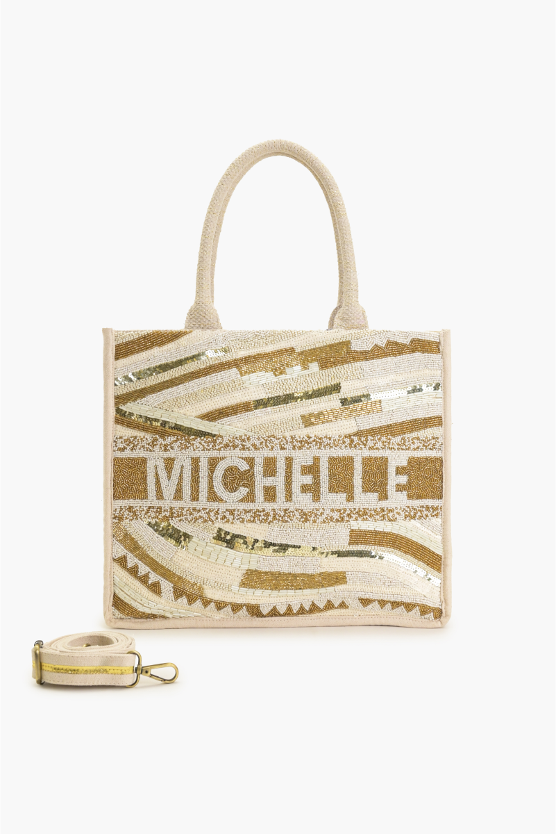 Winter White Personalized Tote