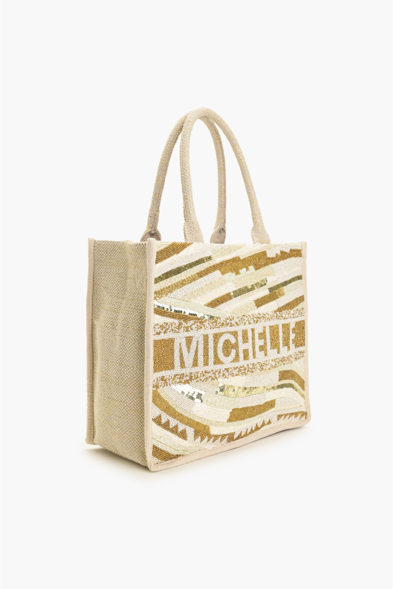 Winter White Personalized Tote