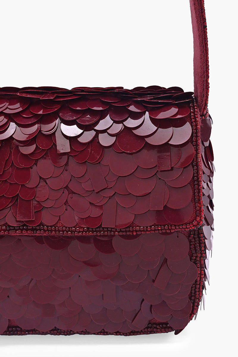 Mermaid Mist Crimson Shoulder Bag | View 3