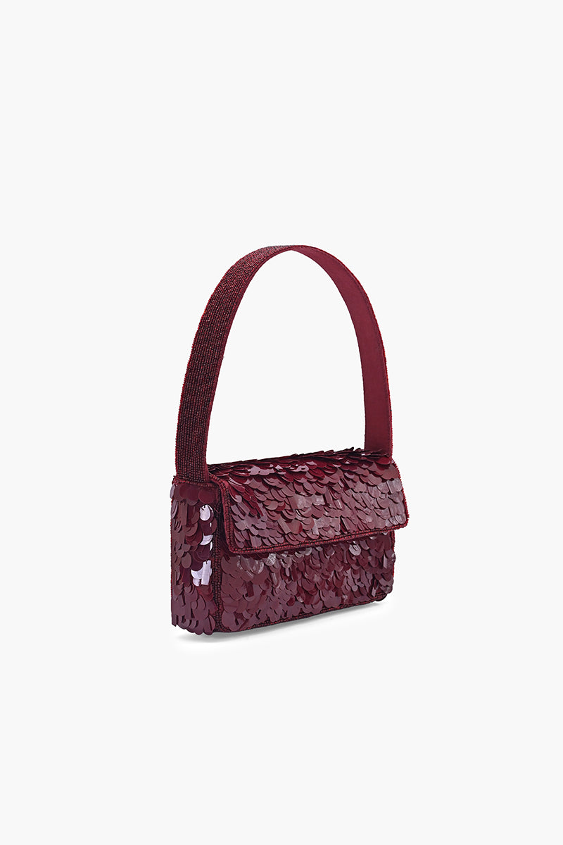 Mermaid Mist Crimson Shoulder Bag | View 4