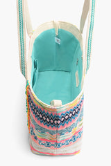Daphne Embellished Multi-colored Hand Beaded Tote