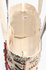 Tribal Hand Beaded Tote Bag-Multi Color Southwest Tote