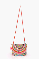 Vibrant Embellished Crossbody Pouch