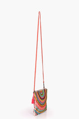 Vibrant Embellished Crossbody Pouch