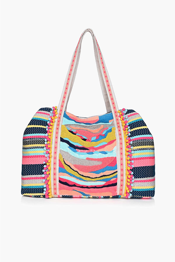 The Chloe Tote - Brightly Colored Hand Beaded Tote For Women