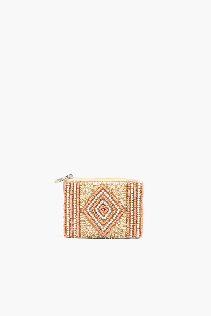 Rose Gold Embellished Mini Pouches