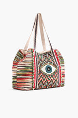 Emberglow Evil Eye Hand Crafted Tote