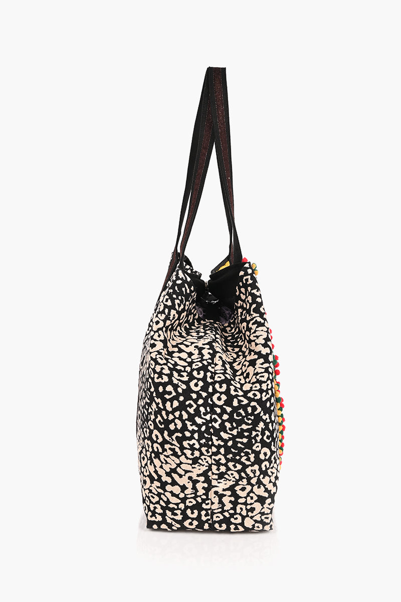 Leopard Embellished Tote- Best Animal Print Tote