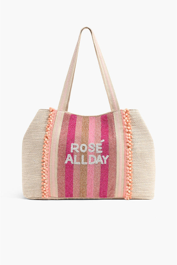 Rose All Day Tote-Pink Large Tote For Women with Love Coin Bag