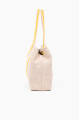Make Lemonade Tote-Lemon Yellow Hand Beaded Tote