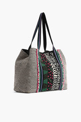 Enchanted Beaded Tote-Hand Beaded Vibrant Large Tote For Women