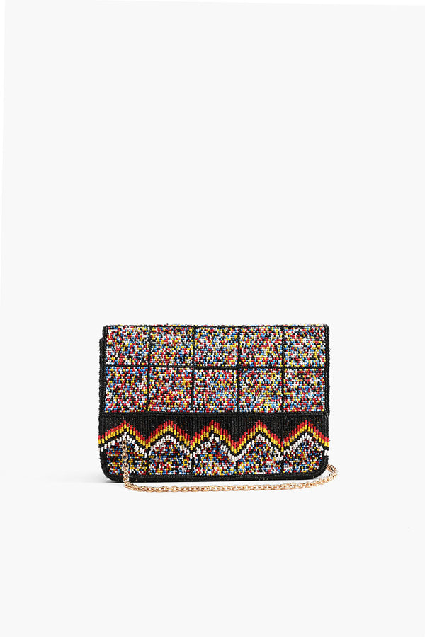 Confetti Fringed Crossbody Clutch