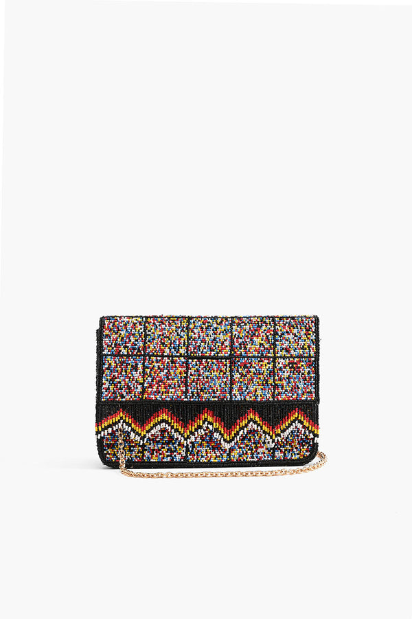 Confetti Fringed Crossbody Clutch