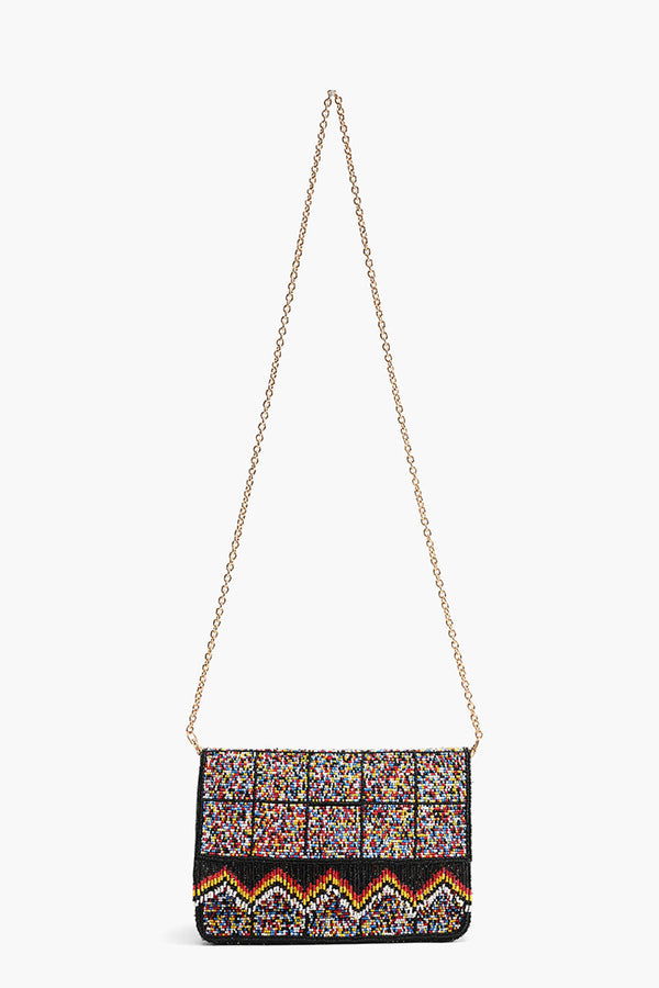 Confetti Fringed Crossbody Clutch