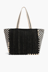 Celestial Sun Moon Hand Beaded Tote