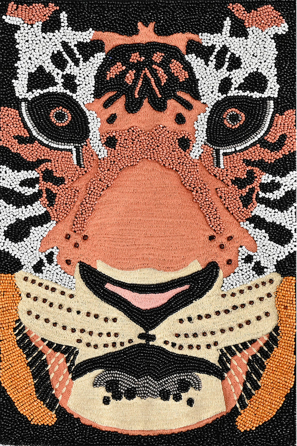 Tiger Face Embellished Tote