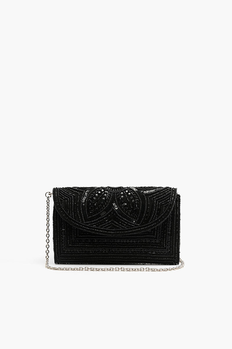 Starry Night Embellished Clutch