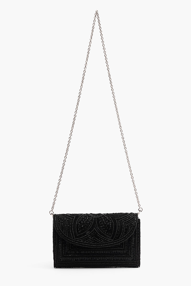 Starry Night Embellished Clutch