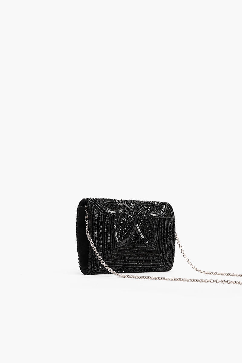 Starry Night Embellished Clutch