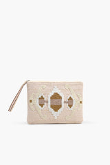 Wild Nights Embellished Top Zip Clutch