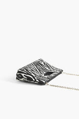 Embellished Novelty Convertible Clutch -Own Your Stripe