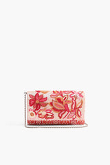Embellished Convertible Clutch with Strap- Petal Pink