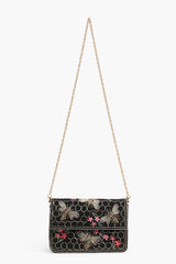 Black Honey Bee Crafted Clutch