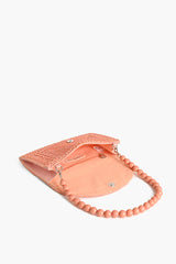 Copper Tan Embellished Clutch