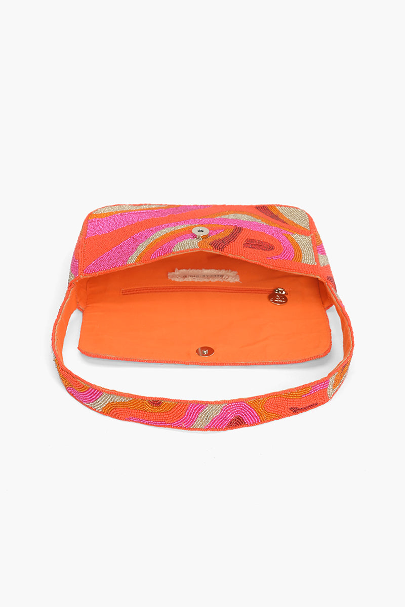 Golden Poppy Embellished Shoulder Bag | America & Beyond