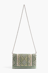 Meadow Aztec Embellished Clutch