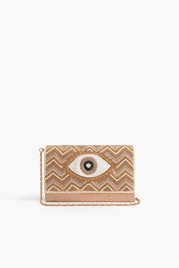 Rose Gold Evil Eye Good Luck Clutch