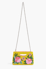 Blazing Yellow Hibiscus Hand-held Clutch
