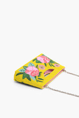 Blazing Yellow Hibiscus Hand-held Clutch