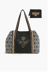 Queen Bee Tote with Coin Bag