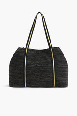Metallic Floral Tote