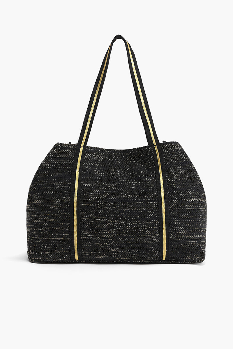 Metallic Floral Tote