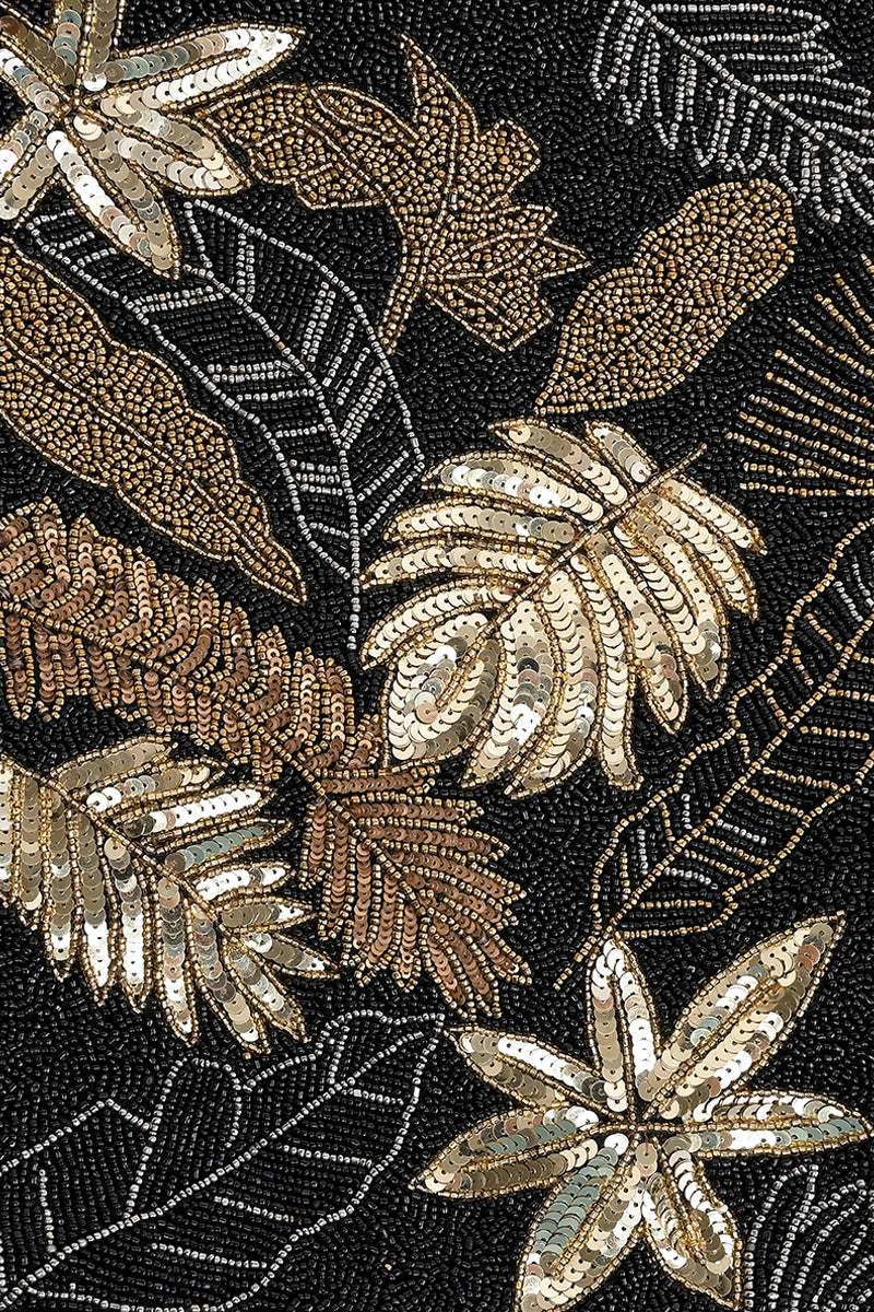 Metallic Floral Tote