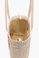 Golden Metallic Floral Tote