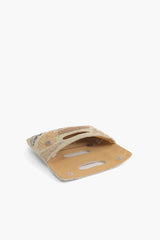 Golden Metallic Floral Clutch