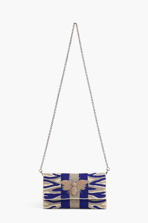 Royal Bee Embellished Clutch