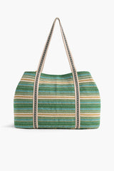 Morning Glory Hand Beaded Tote