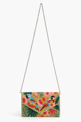 Morning Glory Beaded Clutch