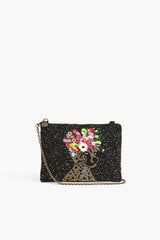 Cheetah Queen Embellished Clutch