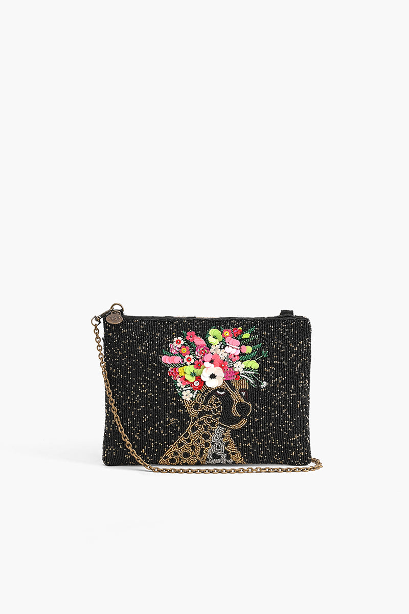 Cheetah Queen Embellished Clutch