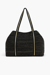 Dark Forest Hand Beaded Tote