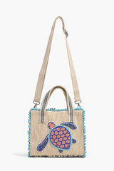 Turtle Handheld Tote with Crossbody Straps