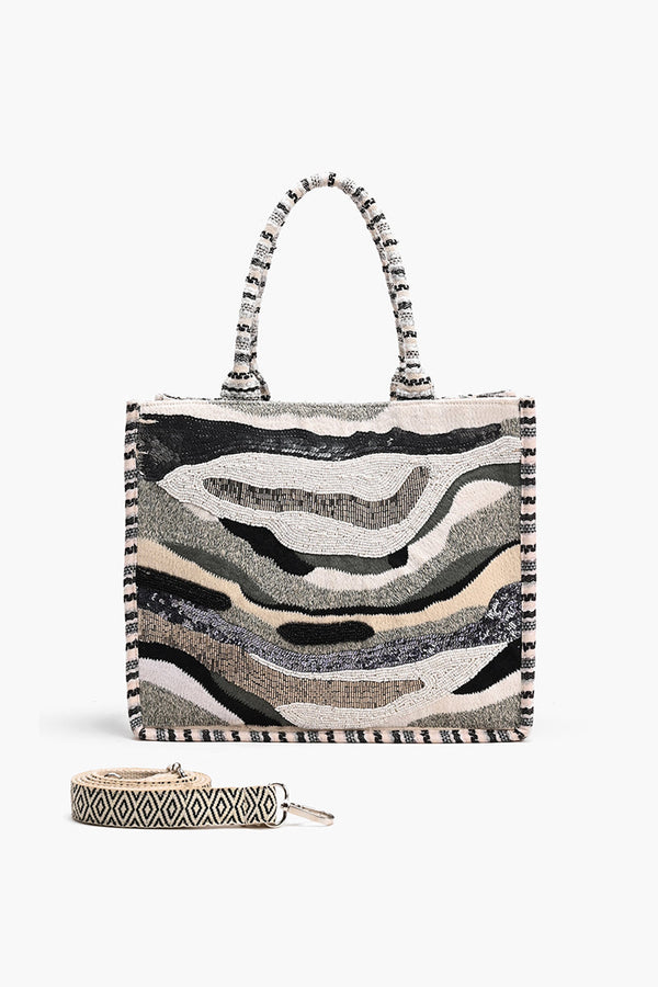 Forestry Leopard Embellished Tote — Tote Bags America & Beyond