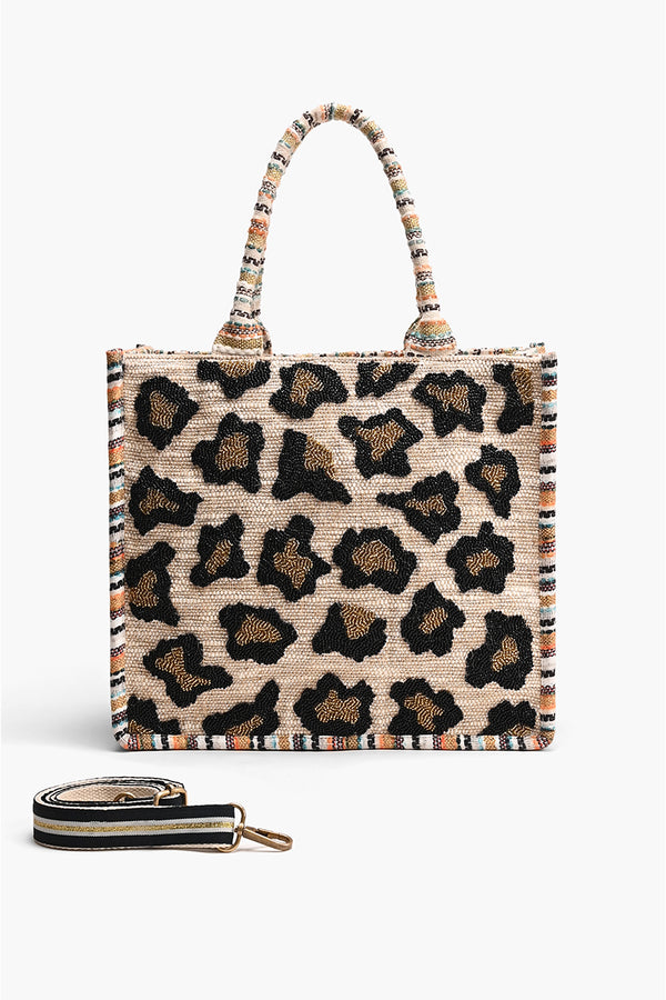 Tiger print handbag for women