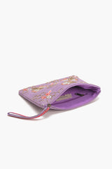 Purple Bee Wristlets Hand-Woven Jacquard Design